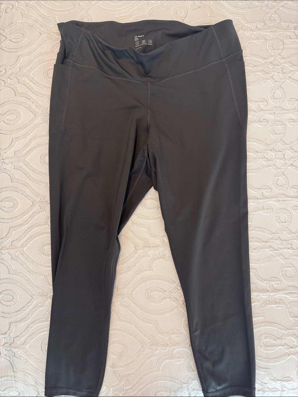 Dark Gray High-Waist Athletic Leggings